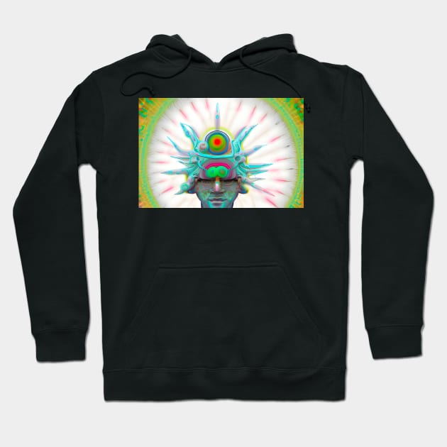 Dosed in the Machine (7) - Trippy Psychedelic Art Hoodie by TheThirdEye